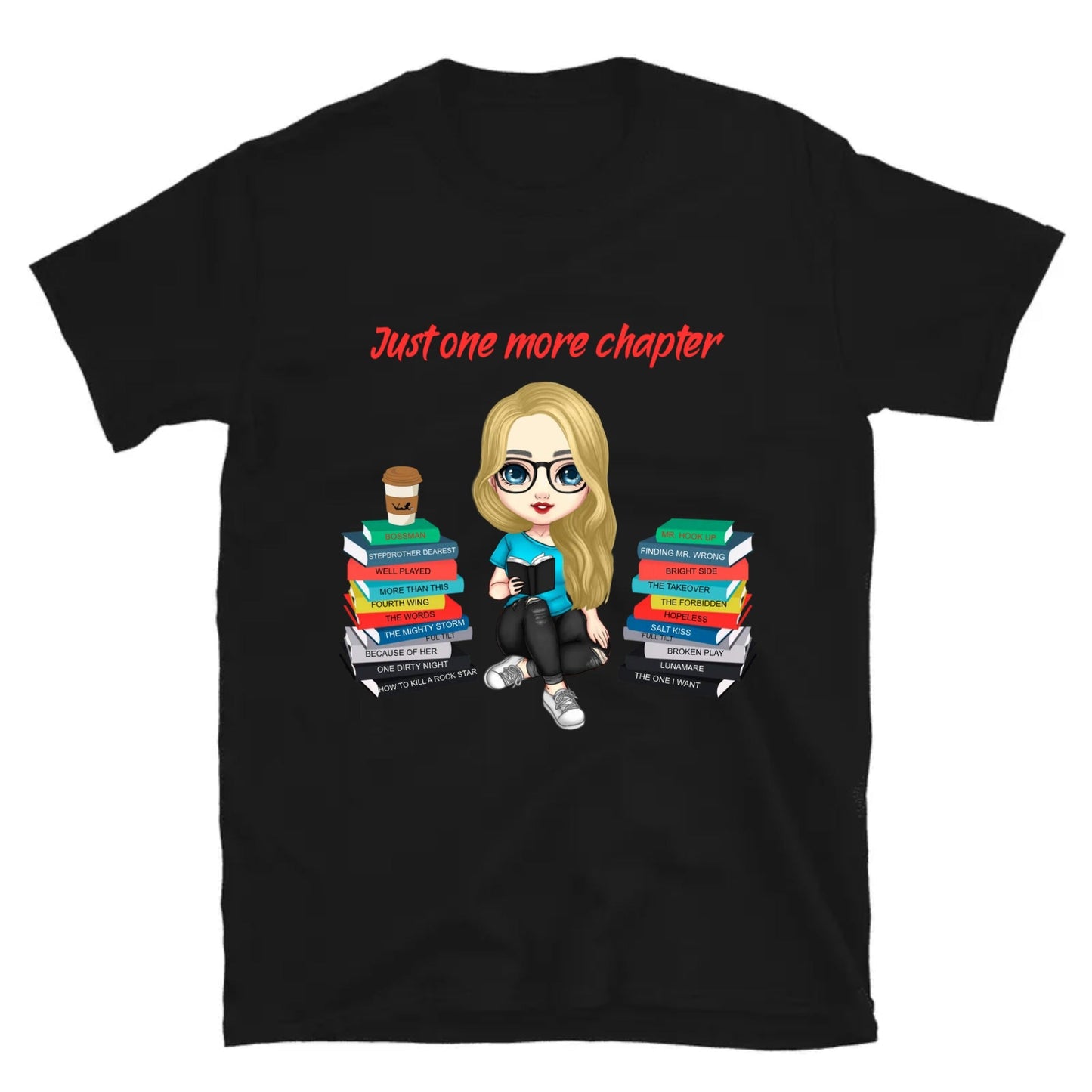 Personalized Just One More Chapter T-Shirt - Kindle Crack