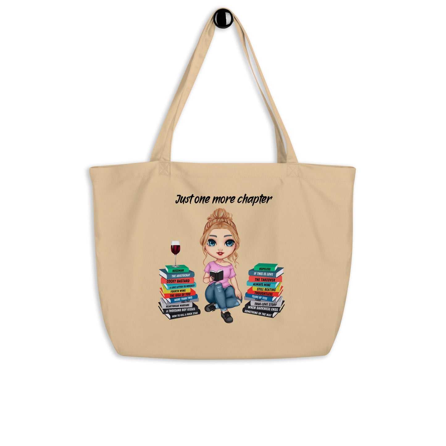 Personalized One More Chapter Tote Bag - Kindle Crack