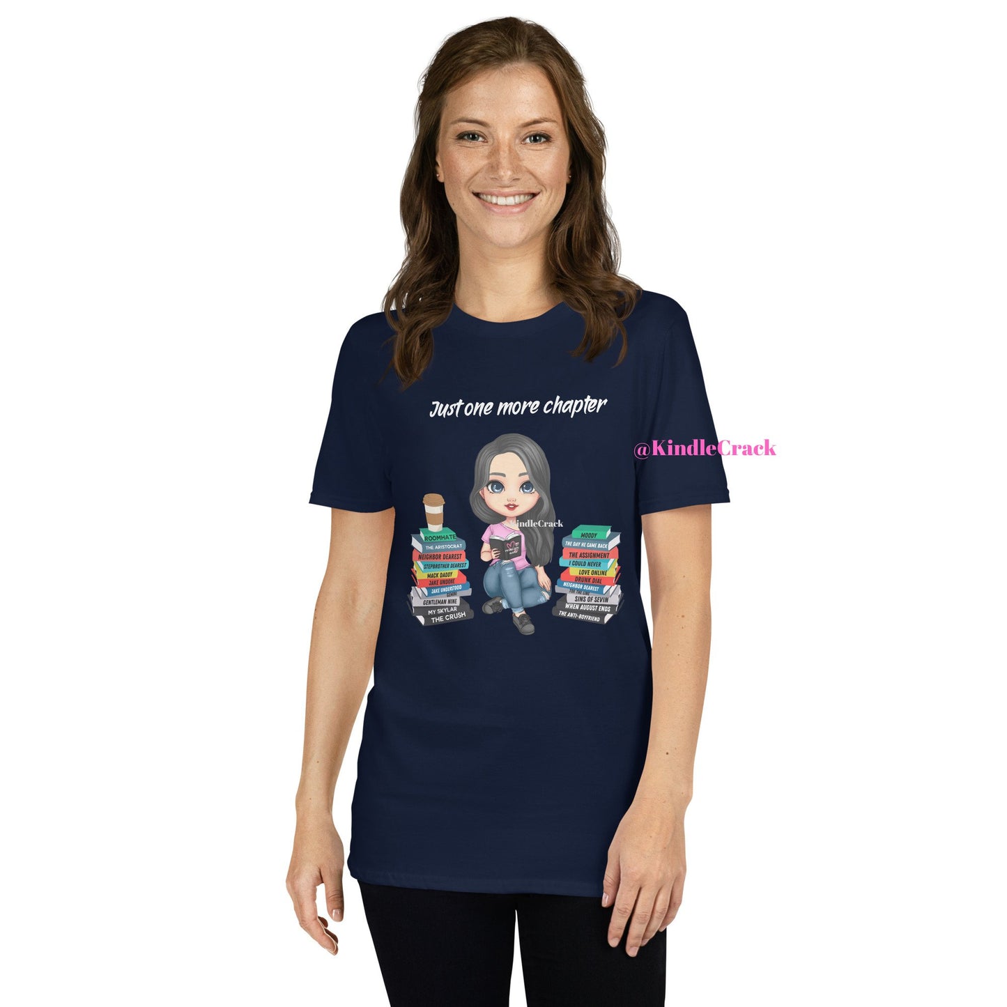 Personalized Penelope Ward Book Stacks T-Shirt - Kindle Crack