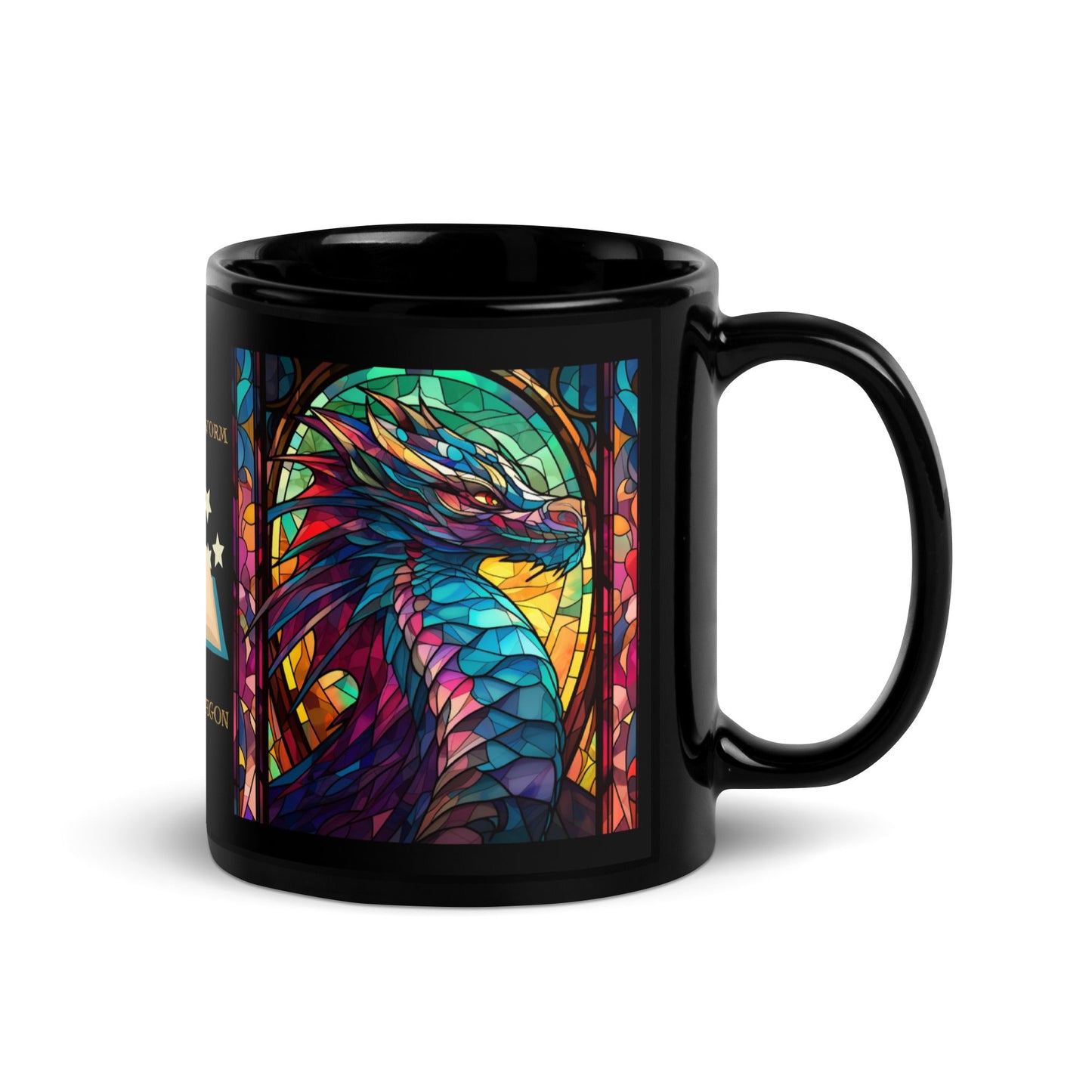 Stained Glass Book Dragon Mug - Kindle Crack