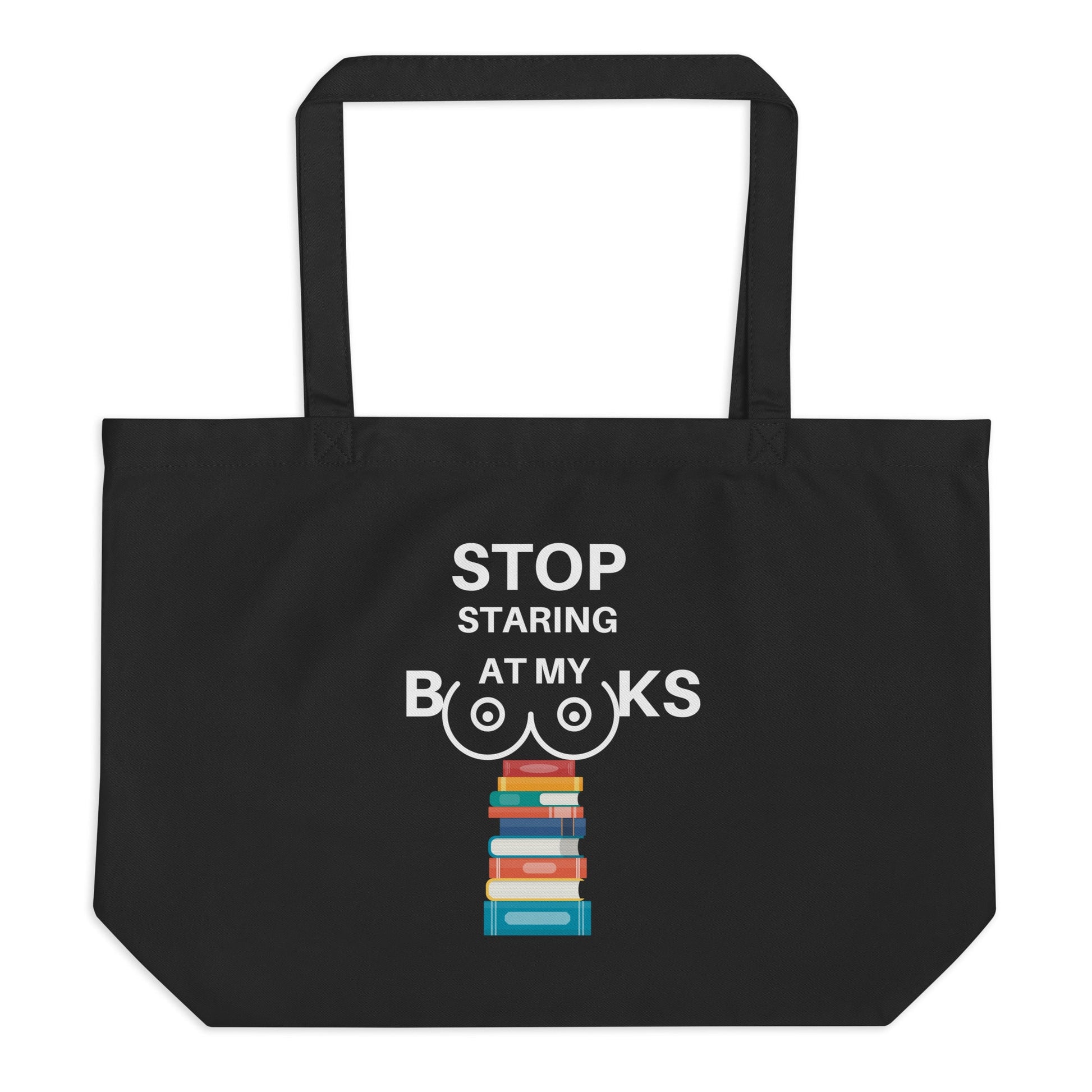 Stop Staring At My B00ks Tote Bag - Kindle Crack