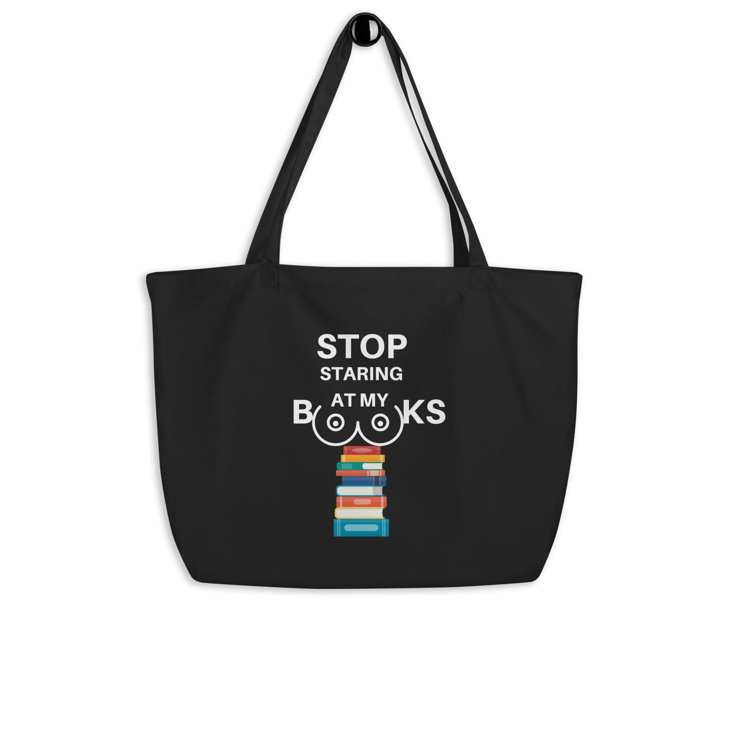 Stop Staring At My B00ks Tote Bag - Kindle Crack