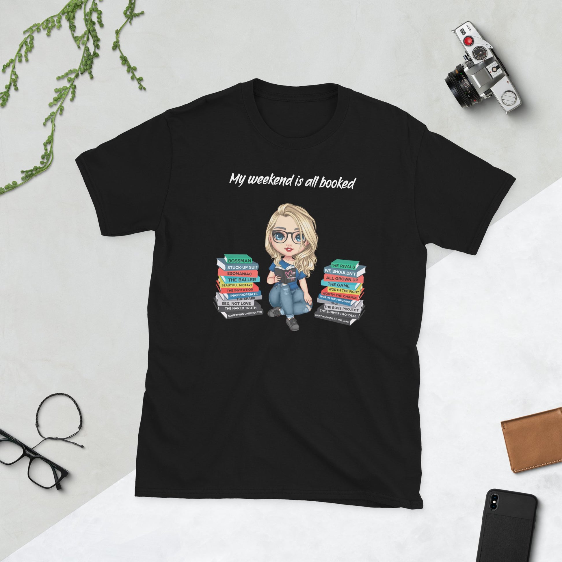Personalized Book Stack Shirts - Kindle Crack